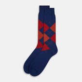 Check Mid Length Socks