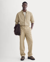 Washed Poplin Shirt | Aged Brass Plaid