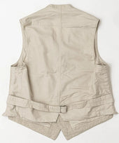 Belafonte Ragtime Service Vest Cotton Linen Beige Washer