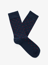 Navy & Burgundy Socks