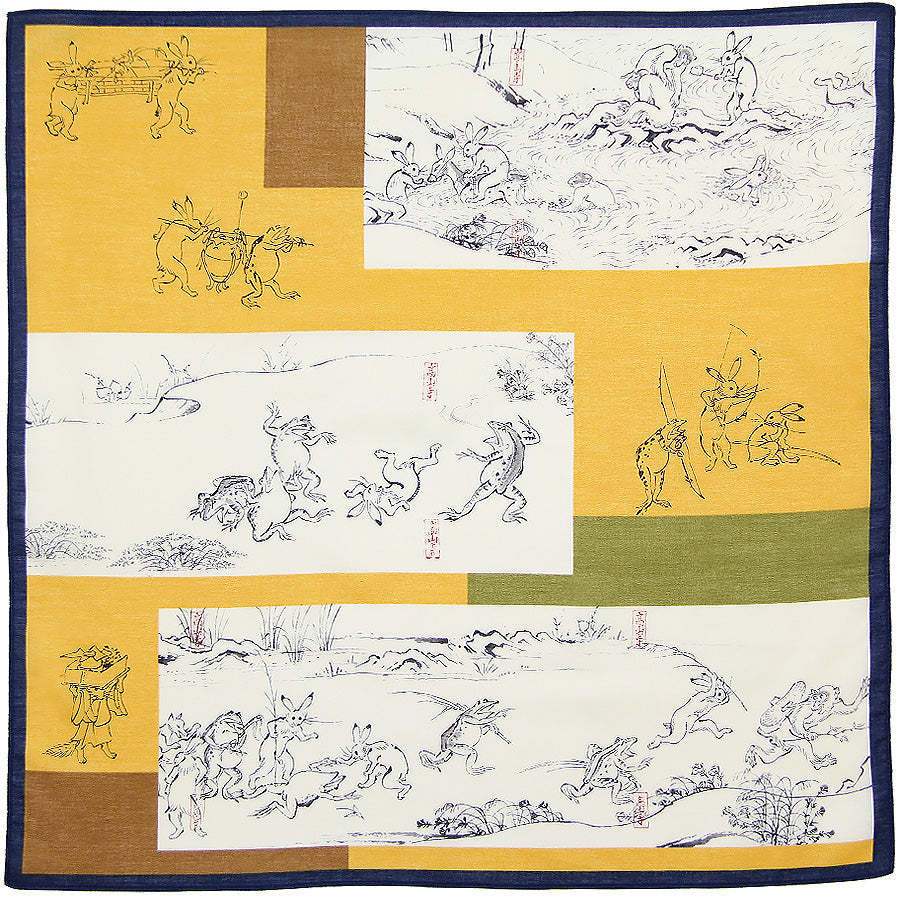 Ukiyo E Cotton Handkerchief