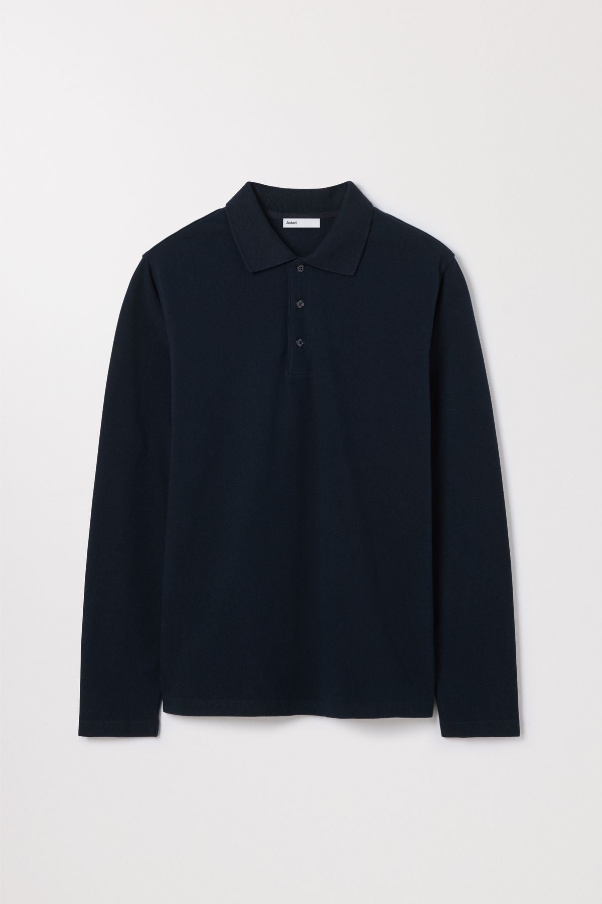 Long Sleeve Pique Polo Organic Cotton Asket
