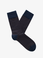 Navy & Brown Socks