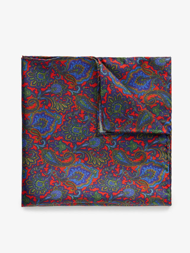 Orange Handkerchief Paisley