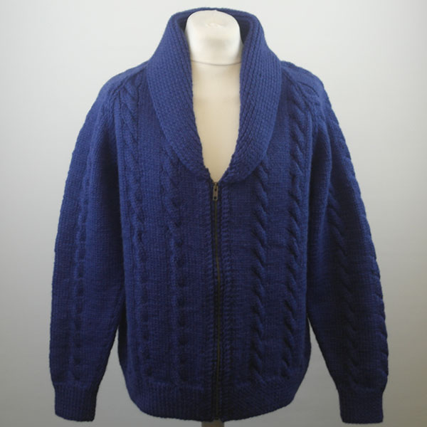 18c Shawl Cardigan With Zip 100 Pure New Wool