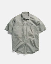 SS EASY WORK SHIRT -TONAL LUNAR ROCK COTTON SEERSUCKER