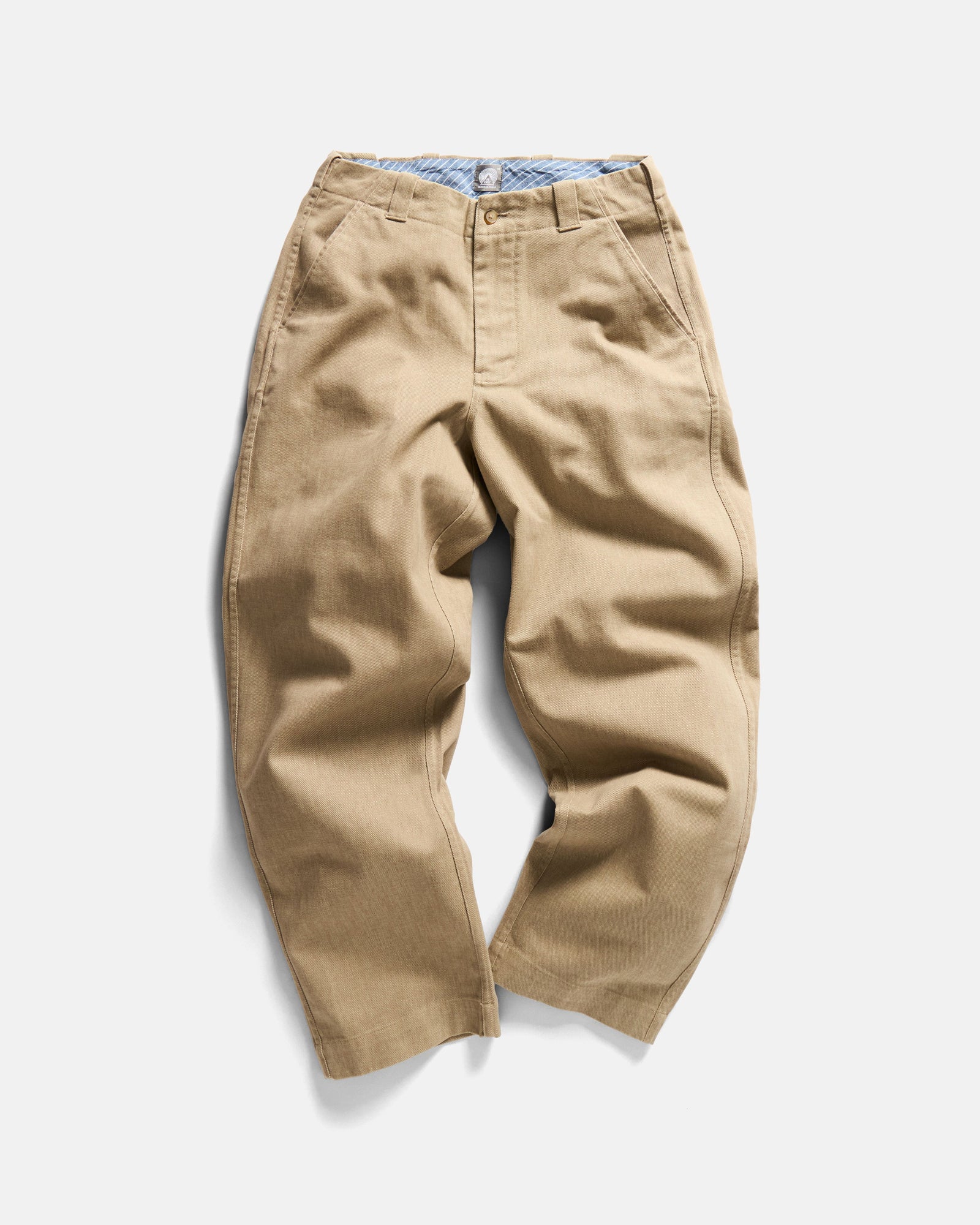 Rossi Chino Service Khaki Brushed Melange Cavalry Twill