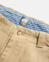 ROSSI CHINO - SERVICE KHAKI BRUSHED MELANGE CAVALRY TWILL