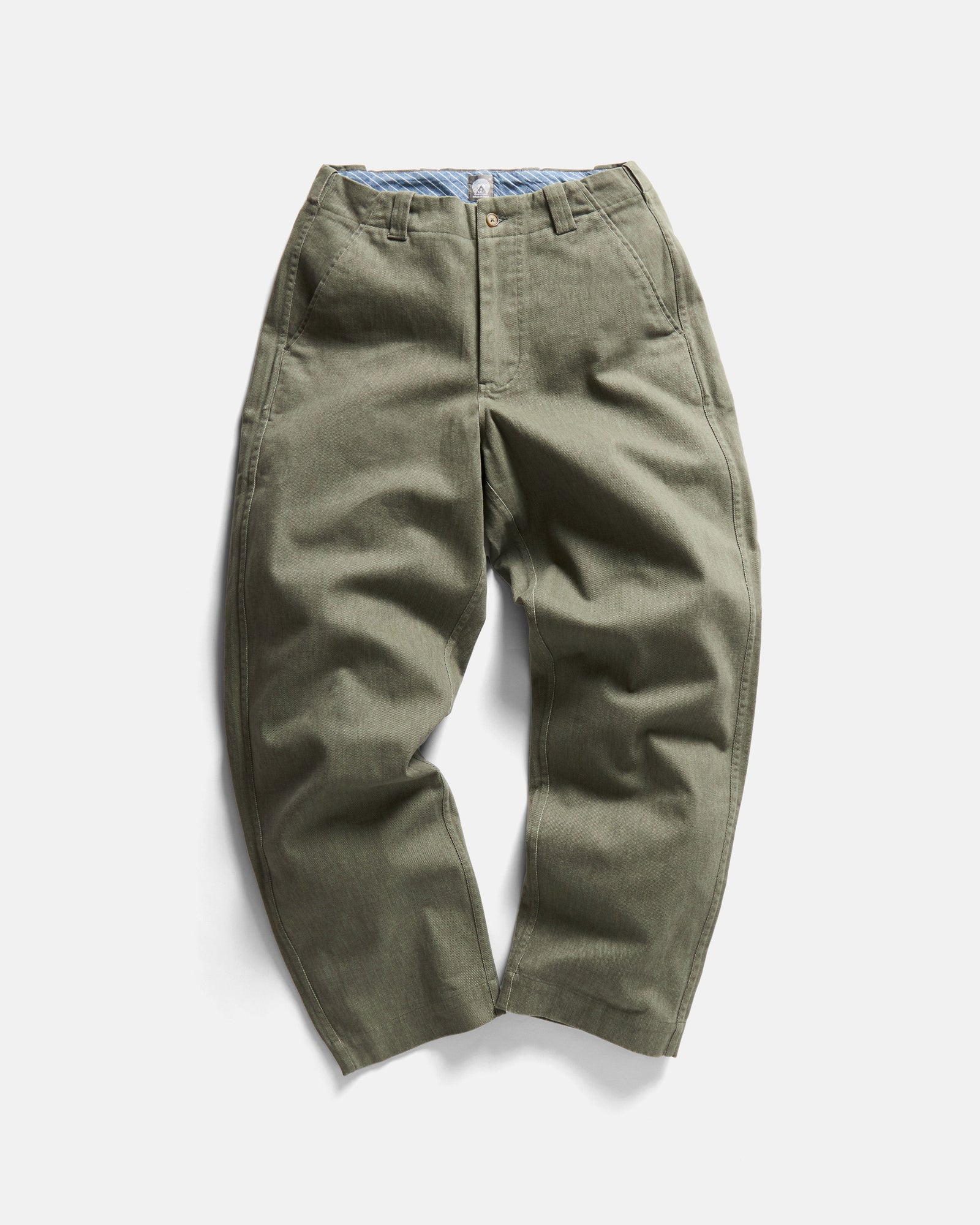 Rossi Chino Dried Sage Brushed Heather Cavalry Twill