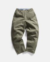 ROSSI CHINO - DRIED SAGE BRUSHED HEATHER CAVALRY TWILL