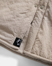 FILLED EASY WORK SHIRT - TRAVERTINE "COBBLESTONE' NYLON RIPSTOP