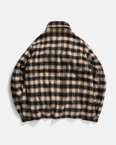 Gale Box Shirt Ecru British Khaki Grass Brushed Cotton Flannel