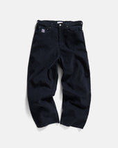 Matteo Five Pocket Cords Faded Midnight Cotton Corduroy