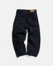 Matteo Five Pocket Cords Faded Midnight Cotton Corduroy