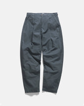 JIAN SINGLE PLEAT PANT - WASHED SLATE COTTON MICRO RIPSTOP