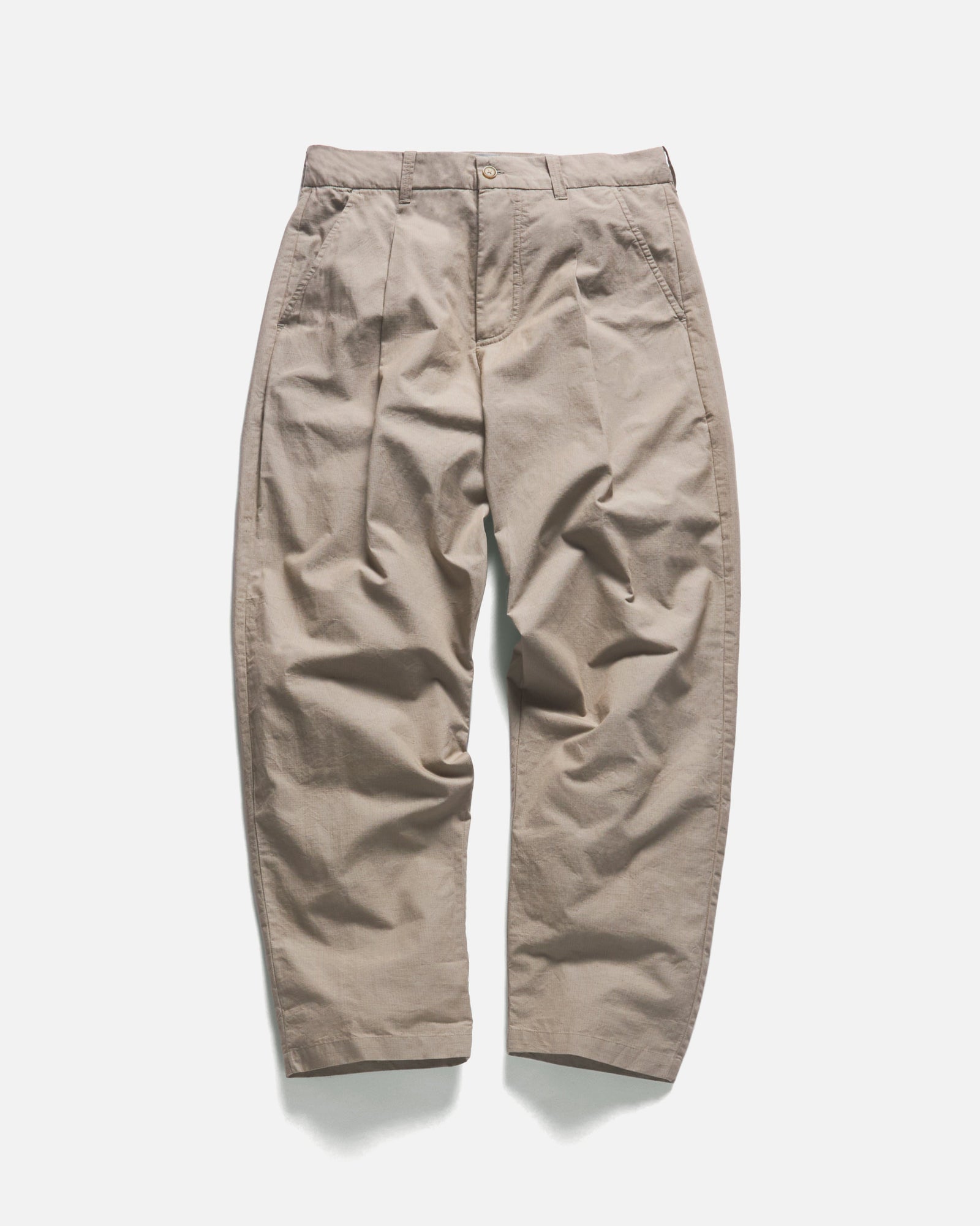 Jian Single Pleat Pant Vintage Cotton Micro Ripstop