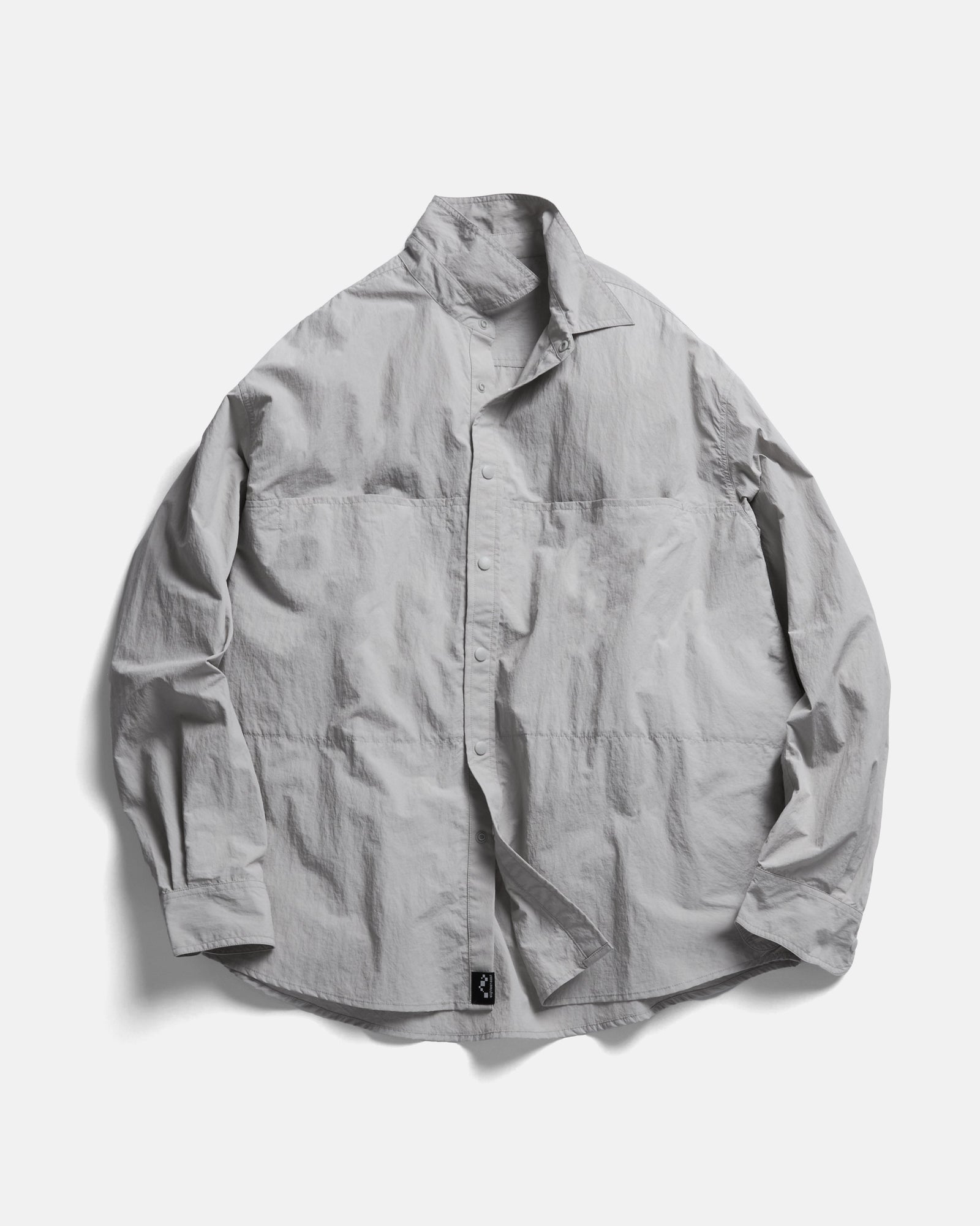 Ls Easy Work Shirt Fog Gray Featherweight Micro Ripstop Nylon