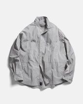 LS EASY WORK SHIRT - FOG GRAY FEATHERWEIGHT MICRO RIPSTOP NYLON