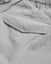 EMERY PLEATED BIG SHORTS - FOG GRAY FEATHERWEIGHT MICRO RIPSTOP NYLON