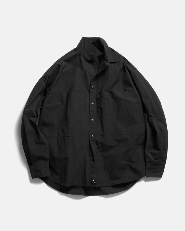 LS EASY WORK SHIRT - BLACK FEATHERWEIGHT MICRO RIPSTOP NYLON