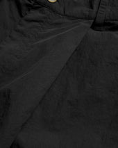 EMERY PLEATED BIG SHORTS - BLACK FEATHERWEIGHT MICRO RIPSTOP NYLON