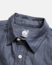 Durette Utility Shirt Turbulence Slate Linen Twill
