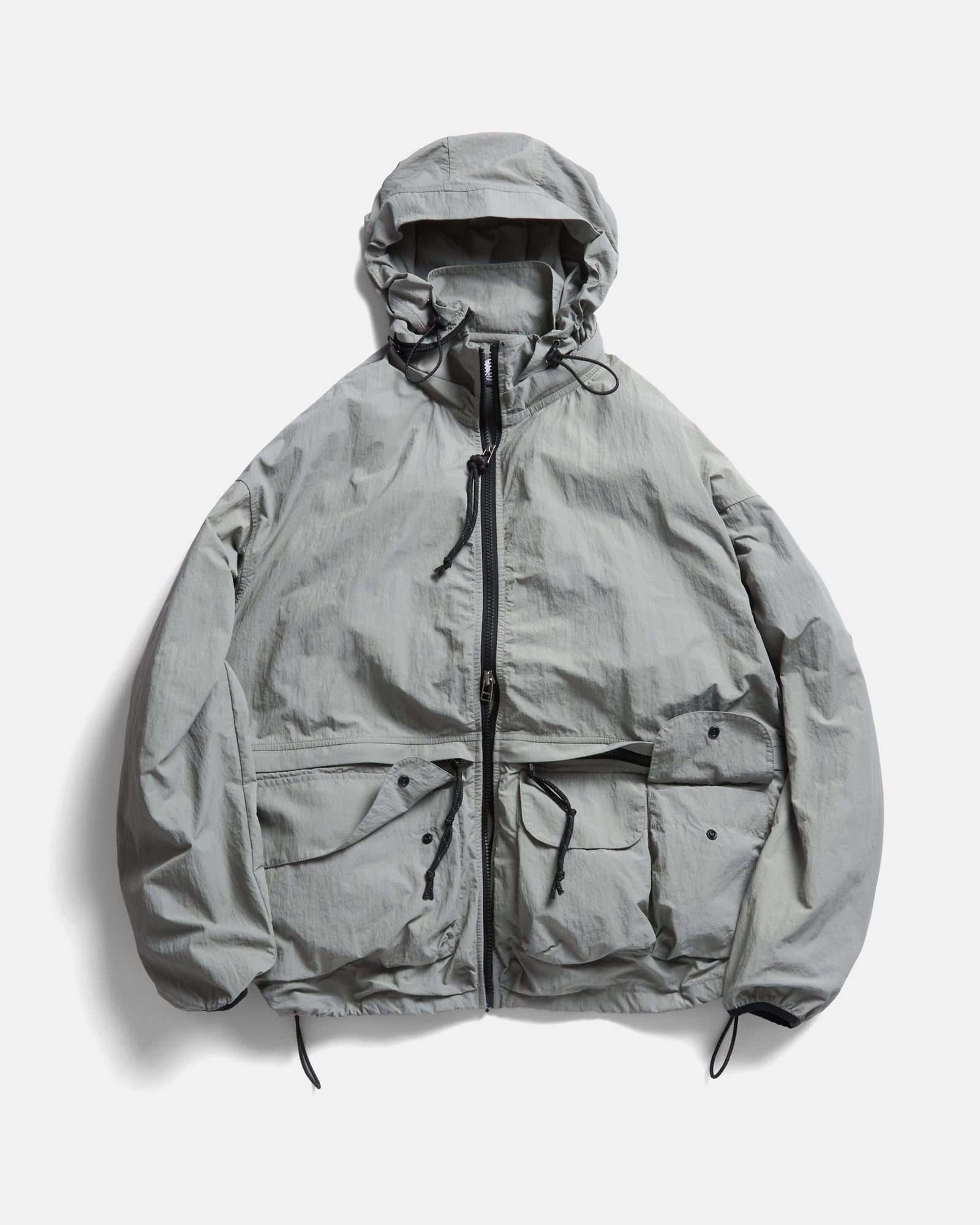 Banks 2 0 Utility Jacket With Removable Hood Lunar Rock Featherweight Micro Ripstop Nylon