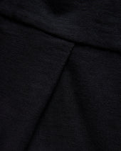 SS HOLLOW POLO - BLACK 9.2 oz SLUB COTTON JERSEY