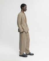 KELL PLEATED BIG PANT - FALLEN ROCK LINEN TWILL