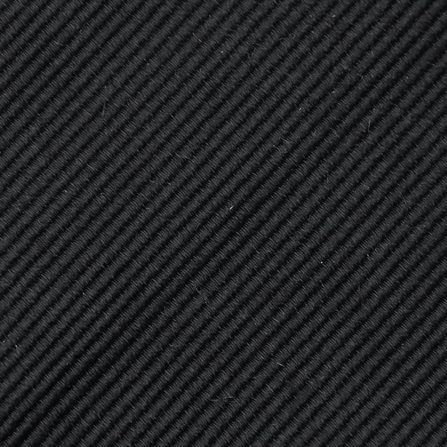 Plain Repp Bespoke Silk Tie - Black