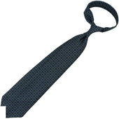 Chain Printed Silk Tie Madder Green Hand Rolled