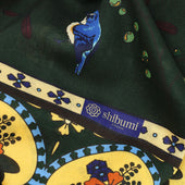 Animal Printed Wool Silk Scarf