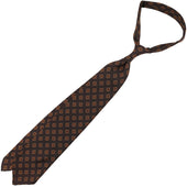 Madder Silk Tie Espresso Hand Rolled