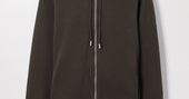 Mud Green Zip Hoodie | Organic Cotton Loopback | Asket