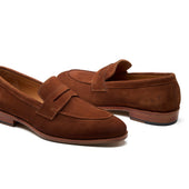 Denver Penny Loafer Castorino Suede French Hand Welted Classics Collection