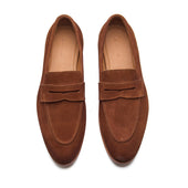 Denver Penny Loafer Castorino Suede French Hand Welted Classics Collection
