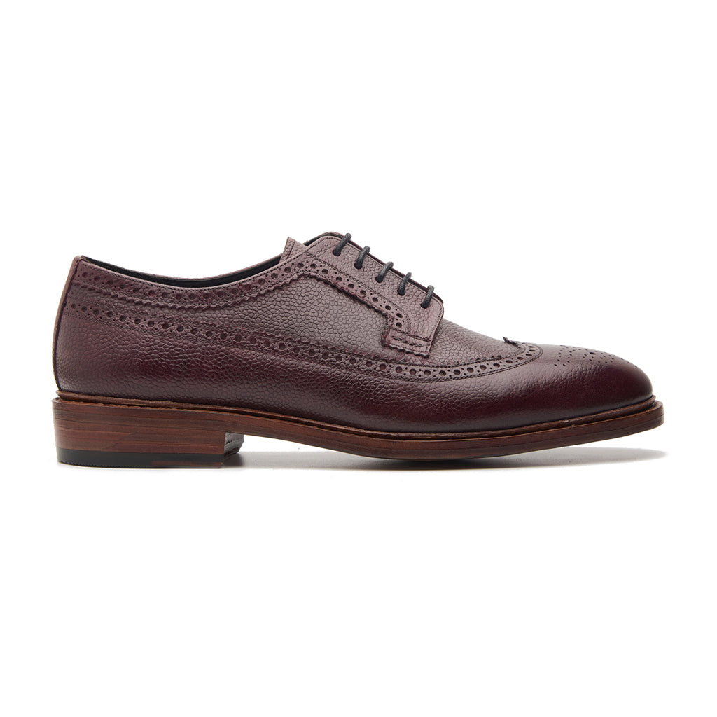 Raife Longwing Blucher Bordeaux Scotch Grain Contemporary Classics