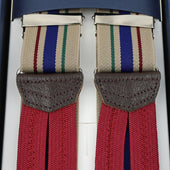 Elastic Barathea Braces Beige
