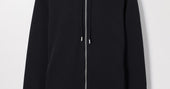 Black Zip Hoodie | Organic Cotton Loopback | Asket