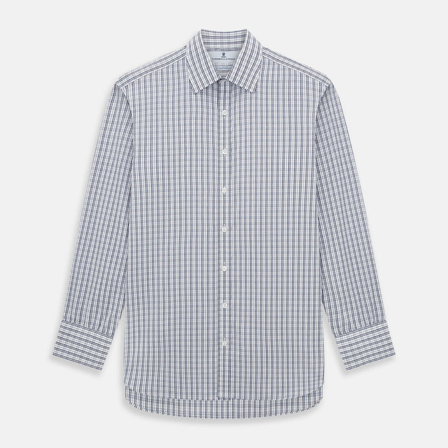 Navy Multi Check Mayfair Shirt
