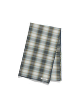 PATTERN SCARF / BEIGE & BLUE CHECK