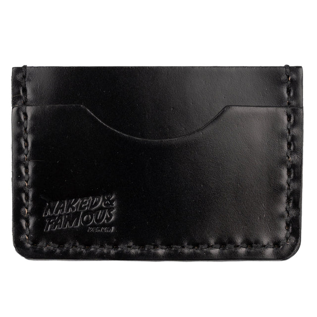 Card Case - Shinki Cordovan Leather - Jet Black