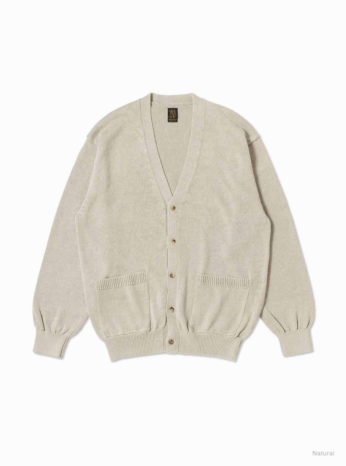 Men Washed High Count Linen V Neck Cardigan Batoner Online Store
