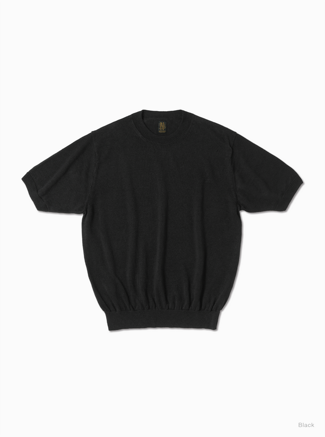 Men WASHED HIGH COUNT LINEN CREW NECK SHORT SLEEVE - BATONER｜ONLINE STORE