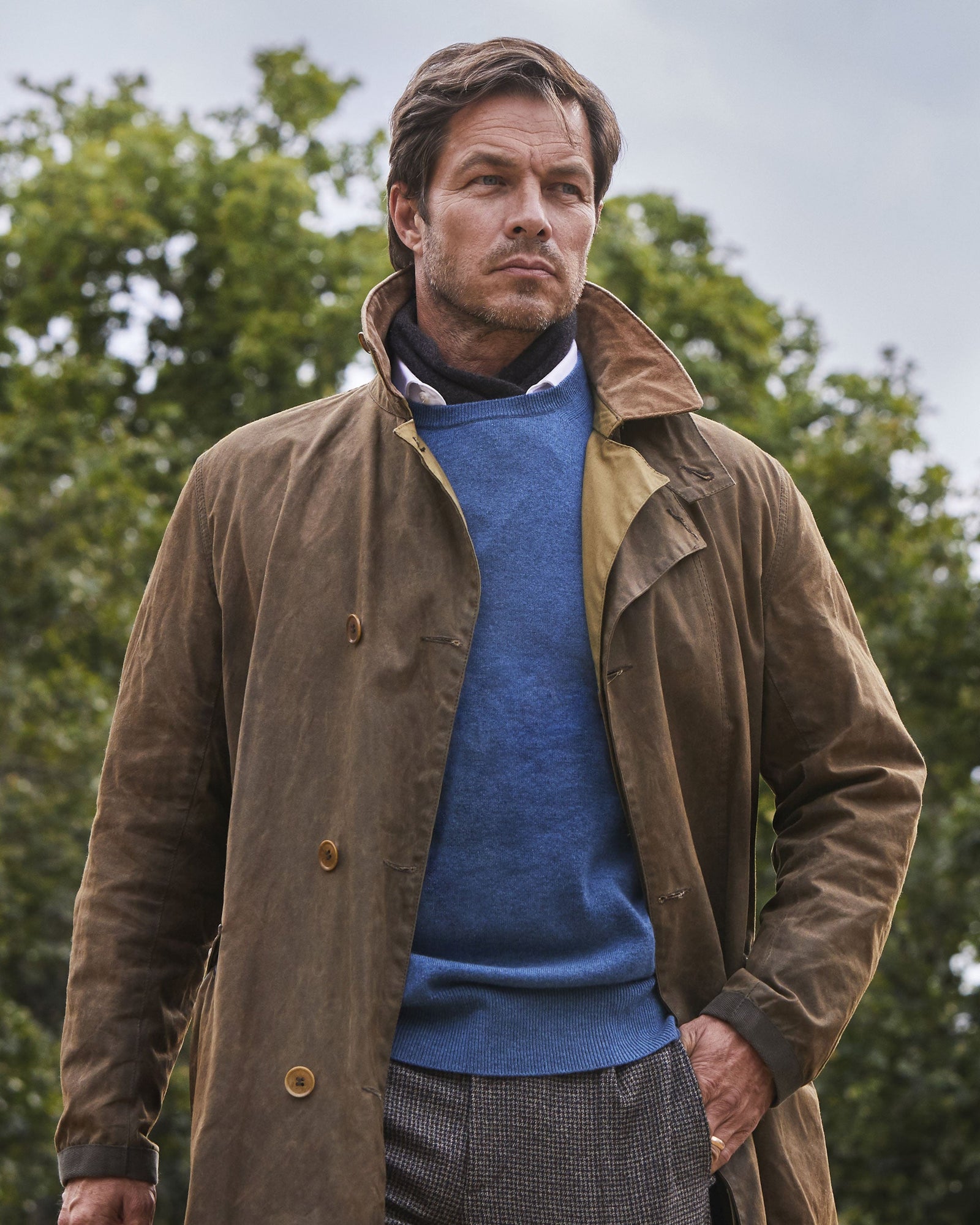 007 Crew Neck Cashmere Jumper Wave