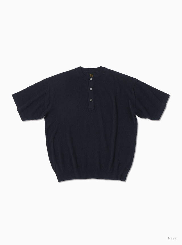 Men AMUNDSEN HENLEY NECK SHORT SLEEVE - BATONER｜ONLINE STORE