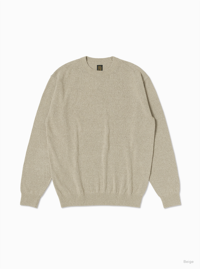 Men REVIVAL SILK CREW NECK - BATONER｜ONLINE STORE