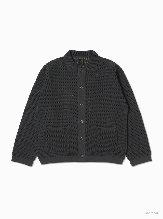 Men SUMMER KNIT POLO CARDIGAN - BATONER｜ONLINE STORE