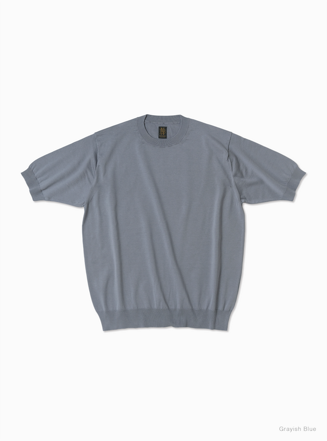 Men CARIBBEAN SEAISLAND COTTON CREW NECK SHORT SLEEVE - BATONER｜ONLINE STORE