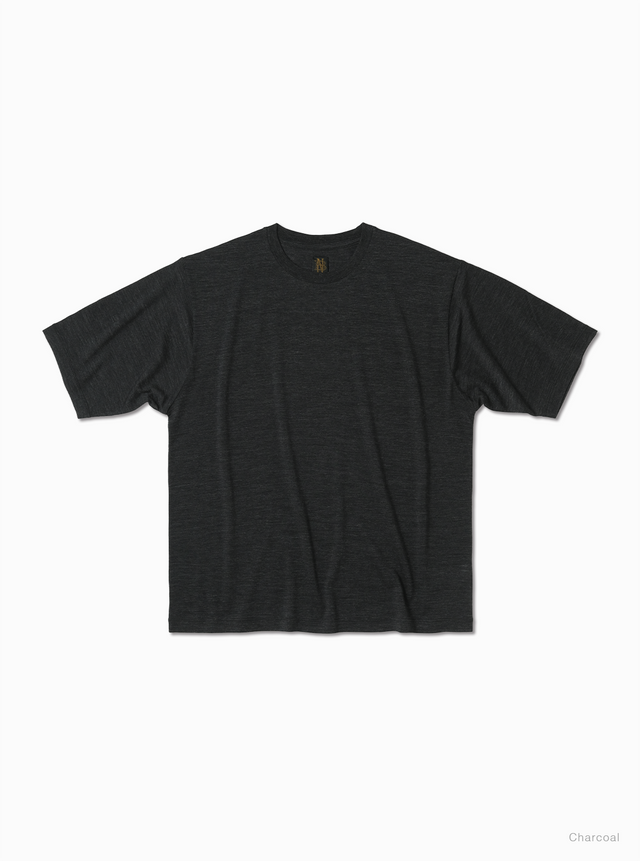 Men SUMMER WOOL T-SHIRT - BATONER｜ONLINE STORE